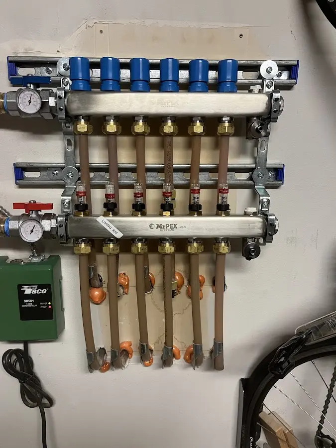 Plumber performing Gas Line Installation at a residential property in Montevallo